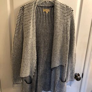 Black and white cardigan